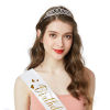 Picture of Girl Birthday Ribbon Shiny Crown Rhinestone Party Supplies
