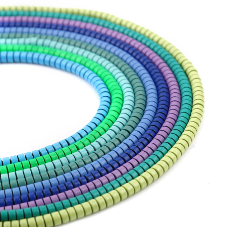 (Grade B) Hematite ( Natural ) Beads Round Painted