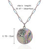 Imagen de Flor del Mes de Nacimiento Collares Multicolor Ronda Flor 46cm longitud, 1 Unidad