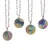 Imagen de Flor del Mes de Nacimiento Collares Multicolor Ronda Flor 46cm longitud, 1 Unidad