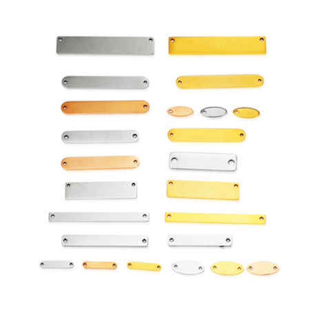 304 Stainless Steel Connectors Blank Stamping Tags