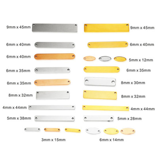 Picture of 304 Stainless Steel Connectors Blank Stamping Tags