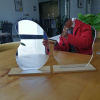 Picture of Wooden Base & Acrylic Desktop Make-up Mirror