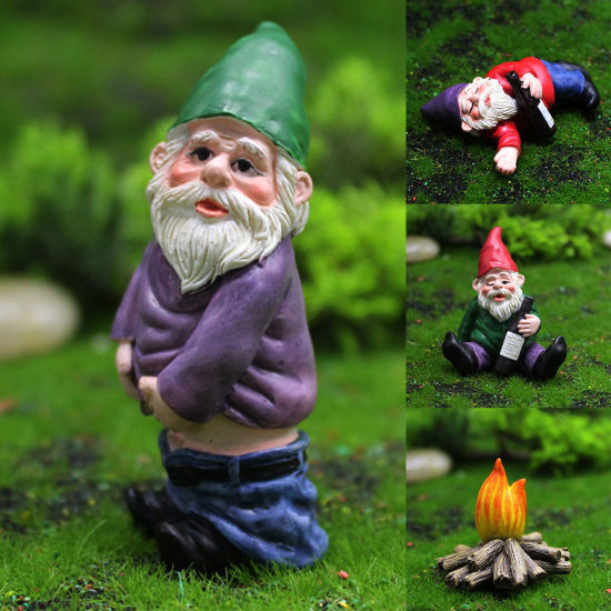 Imagen de Dwarf Elf Garden Series Resin Micro Landscape Miniature Decoration