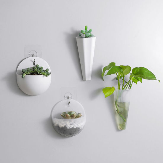 Picture of Plastic Hydroponic Flowerpot Wall-mounted Vase