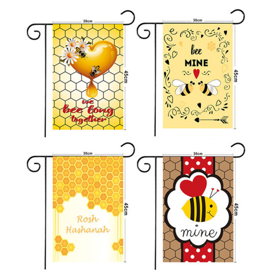 Picture of Bee Spring Banner Flag Garden Decoration Accessories