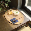 Bild von Rattan Weaving Round Tea Untersetzer Matte Tee Zeremonie Werkzeuge