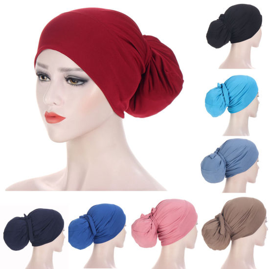 Picture of Women's Fashion Lace Up Muslim Turban Hat