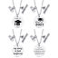 Picture of Stainless Steel Year Necklace Silver Tone & Antique Silver Color Diploma 50cm(19 5/8") long