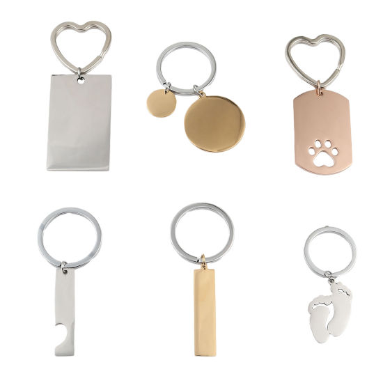 Picture of Stainless Steel Keychain & Keyring Blank Stamping Tags