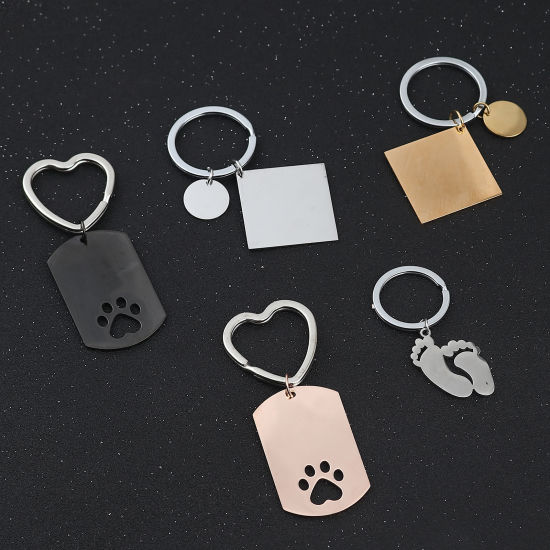 Picture of Stainless Steel Keychain & Keyring Blank Stamping Tags