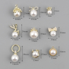 Picture of Zinc Based Alloy & Acrylic Charms Imitation Pearl