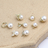 Picture of Zinc Based Alloy & Acrylic Charms Imitation Pearl