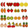 Picture of PU Leather Earrings Multicolor Fruit