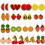Picture of PU Leather Earrings Multicolor Fruit