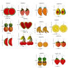 Picture of PU Leather Earrings Multicolor Fruit