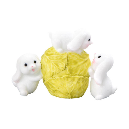 Изображение Rabbit Animal Resin Micro Landscape Miniature Decoration