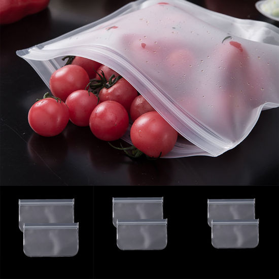 EVA Reusable Translucent Food Storage Sealing Bag の画像