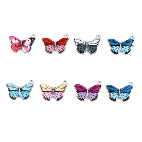 Picture of Zinc Based Alloy Insect Charms Butterfly Animal