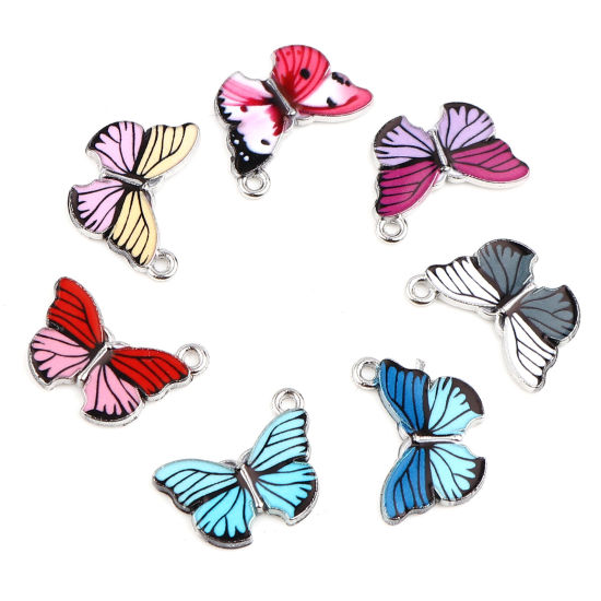 Picture of Zinc Based Alloy Insect Charms Butterfly Animal