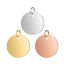 Immagine di Acciaio Inossidabile Charms Tondo 1 Pz