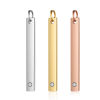 Picture of Stainless Steel Charms Rectangle Clear Rhinestone