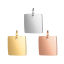 Imagen de Acero Inoxidable Colgantes Charms Cuadrado 1 Unidad