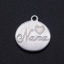 Image de Breloques en Acier Inoxydable Rond 5 Pcs