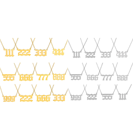Immagine di 316 Acciaio inossidabile Cavo Catena Accessori Collana Numero 1 Pz