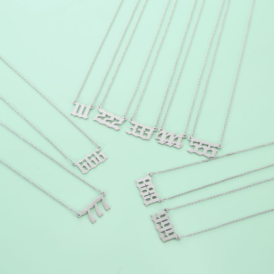 Immagine di 316 Acciaio inossidabile Cavo Catena Accessori Collana Numero 1 Pz