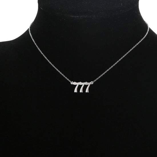 Immagine di 316 Acciaio inossidabile Cavo Catena Accessori Collana Numero 1 Pz