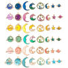 Picture of Zinc Based Alloy Galaxy Charms Half Moon Star