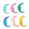 Picture of Zinc Based Alloy Galaxy Charms Half Moon Star