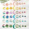 Picture of Zinc Based Alloy Galaxy Charms Half Moon Star