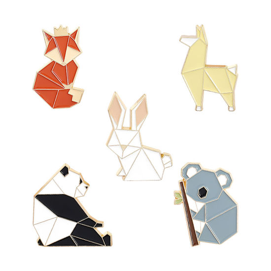 Image de Broche Epingle Origami Animal 1 Pièce