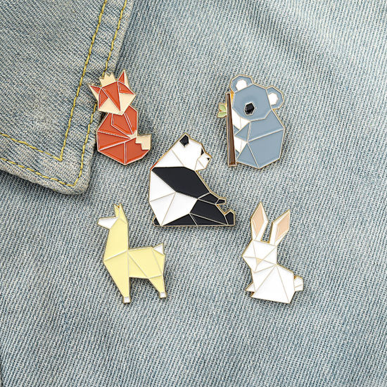 Image de Broche Epingle Origami Animal 1 Pièce