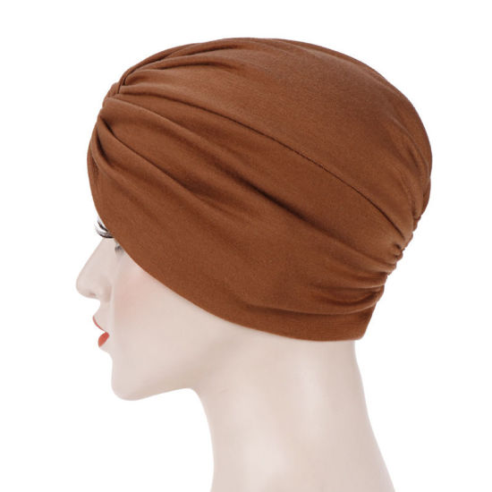 Picture of Cotton Elastic Women's Turban Hat Beanie Cap Tied Knot