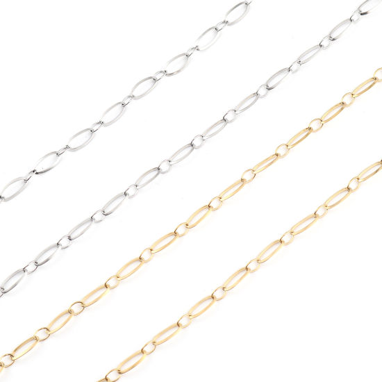 Imagen de Acero Inoxidable Collares Óvalo 1 Unidad