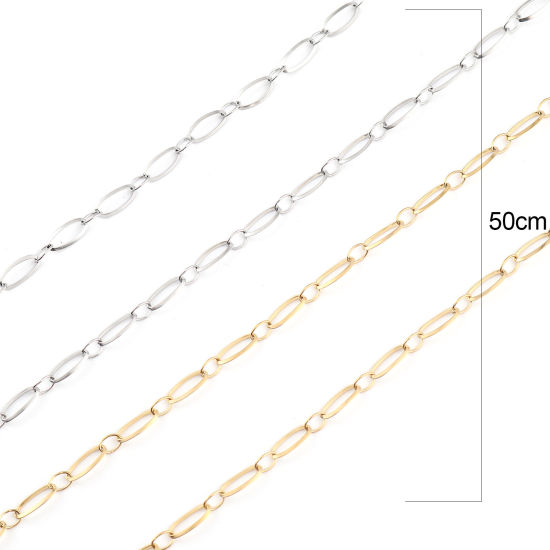 Imagen de Acero Inoxidable Collares Óvalo 1 Unidad