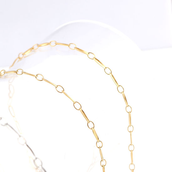Imagen de Acero Inoxidable Collares Óvalo 1 Unidad