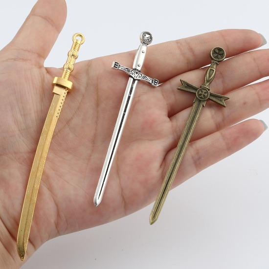 Bild von Zinc Based Alloy Pendants Sword