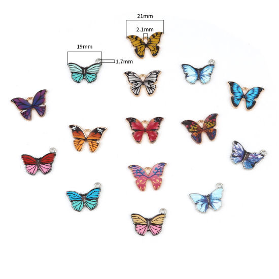 Immagine di Lega di Zinco Insetto Charms Farfalla 1 Serie
