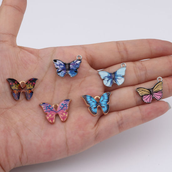 Immagine di Lega di Zinco Insetto Charms Farfalla 1 Serie