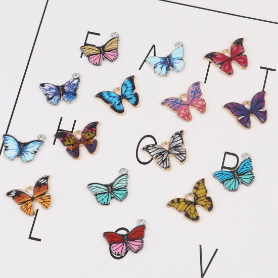 Immagine di Lega di Zinco Insetto Charms Farfalla 1 Serie