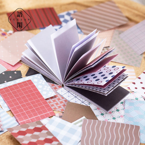 Picture of Japanese Paper Classical Geometric Sticker DIY Scrapbook Decoration
