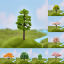 Immagine di Tree Plastic Micro Landscape Miniature Decoration
