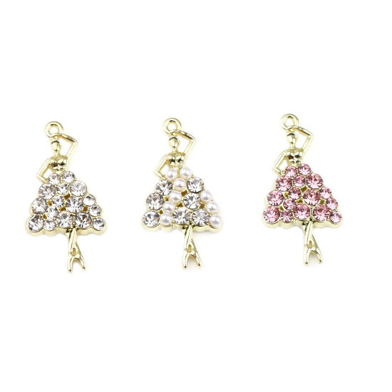 Immagine di Lega di Zinco Ciondoli Ragazza ballante 5 Pz