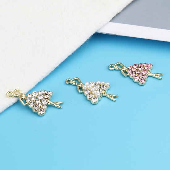 Immagine di Lega di Zinco Ciondoli Ragazza ballante 5 Pz