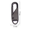 Picture of Zinc Based Alloy Zipper Pulls Garment Accessories Oval Detachable