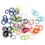 Image de 100 Pcs 10mm Dia, 1.3mm(taille 16) Anneaux de Jonction pour la Fabrication de Bijoux Ouvert en Alliage de Fer Multicolore Rond